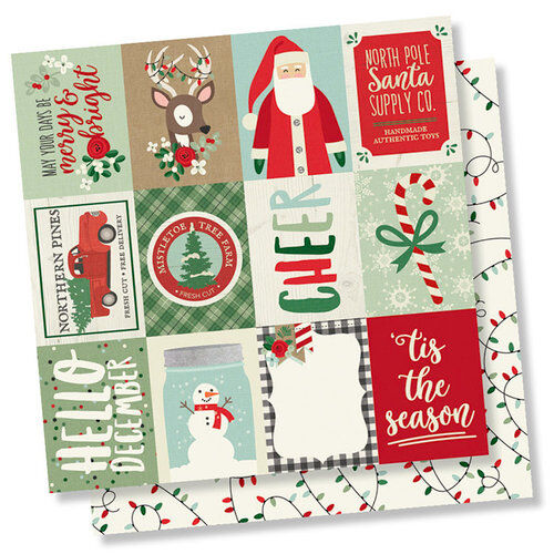 SST Cardstock - Merry & Bright 3x4 Elements
