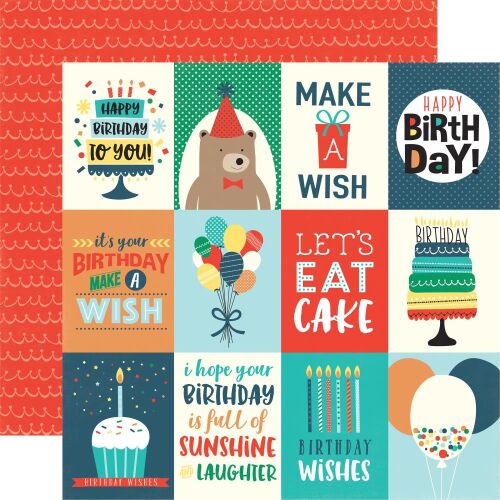ECP Cardstock -  Happy Birthday Boy Journaling Cards 3x4"