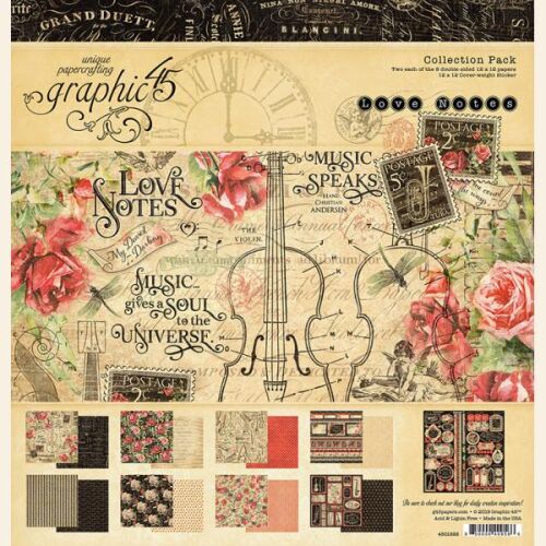 G45 Paper Pad 12 x 12 - Love Notes