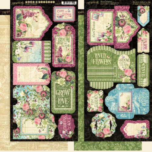 G45 Die-Cuts Tags & Pockets - Bloom
