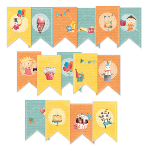 P13 Embellishment - Paper Garland Happy Birthday
