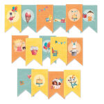 P13 Embellishment - Paper Garland Happy Birthday