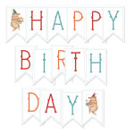 P13 Embellishment - Paper Garland Happy Birthday