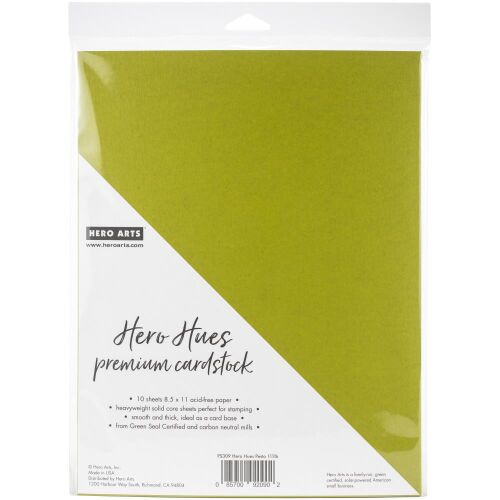 HEA Cardstock 8.5"x11" - Pesto 10 Bogen