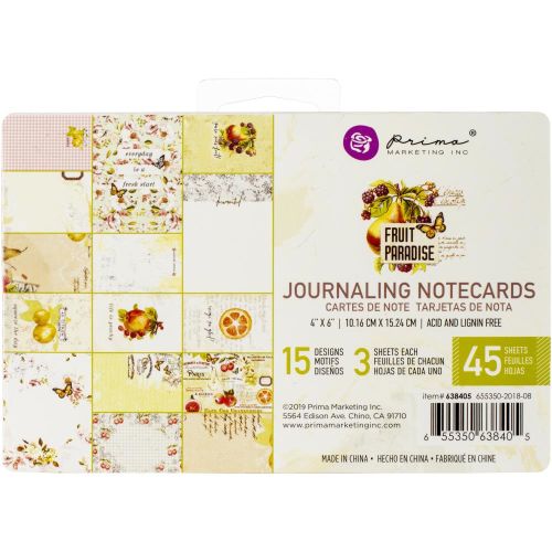 PRM Journaling Notecards Pad 4"x6" - Fruit Paradise