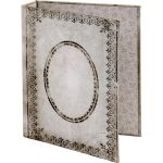 THZ Buchhülle - Worn Binder Tattered Printed Fabric Cover