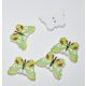 SRH Knöpfe/Buttons - Schmetterling/Butterfly Green