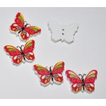SRH Knöpfe/Buttons - Schmetterling/Butterfly Bunt