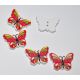 SRH Knöpfe/Buttons - Schmetterling/Butterfly Bunt
