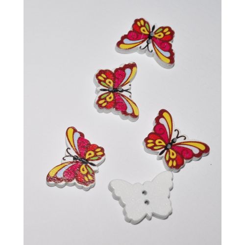 SRH Knöpfe/Buttons - Schmetterling/Butterfly Dark