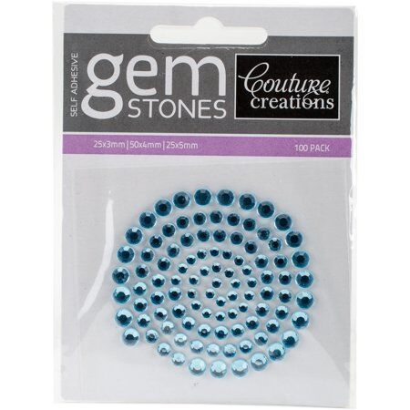 COC Embellishments - Gemstones Blue Iceberg