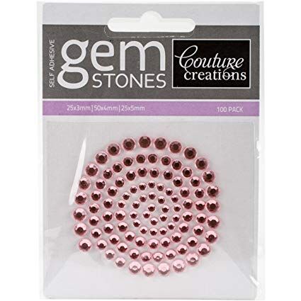 COC Embellishments - Gemstones Pink Flamingo