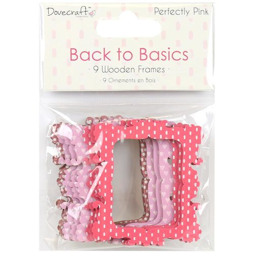 DVC Embellishment - Wooden Frames Perfectly Pink