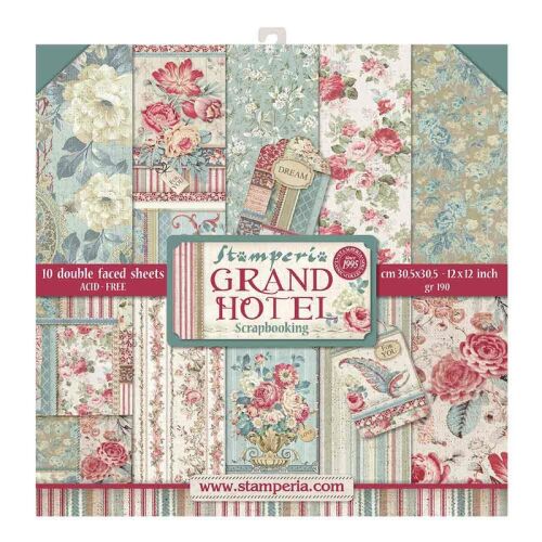 STP Paper Pad 12x12" - Grand Hotel