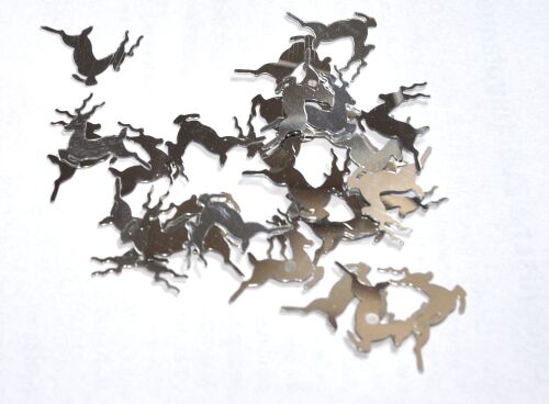 SRH Embellishments - Mini-Deko Hirsch silber