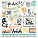 MYM Chipboard 12"x12" - Jubilee Tangerine...