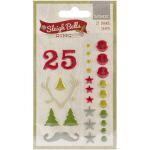 MYM Embellishments - Sleigh Bells Ring Enamel Shapes