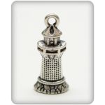 SCB Charm 5 Stück - Leuchtturm Antik Silber