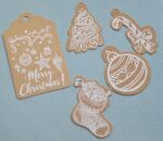 SRH Weihnachten Christmas Kraft Tags/Anhänger