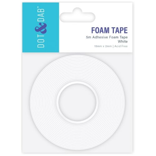 TRC Foamtape/Schaumklebeband weiss 2 mm/5 m