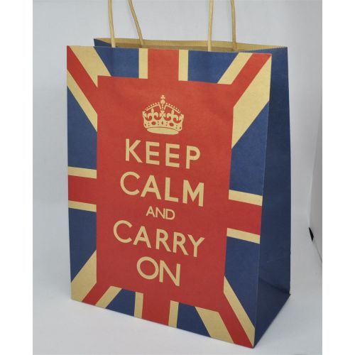 SRH Papiertüten - Tragetasche Keep calm and Carry on