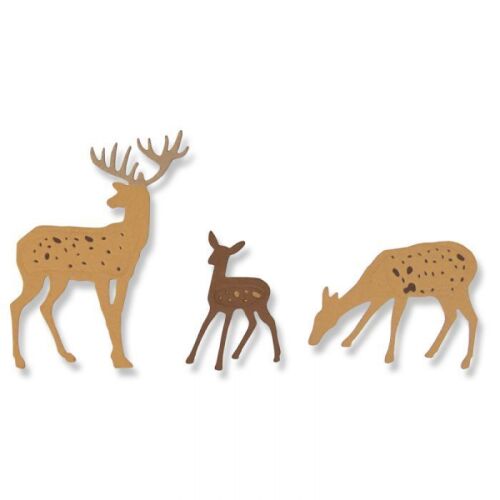 Sizzlits Dies - Thinlits Woodland Deer 6-tlg.