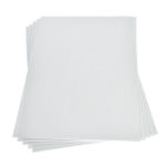 RYH Glitter Moosgummi-Platte 30 x 22 x 0.2 cm Weiß