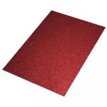 RYH Glitter Moosgummi-Platte 30 x 22 x 0.2 cm Rot