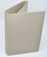 SRH Buchhülle/Einband mit Überschlag aus Graupappe 200x145x30 mm (HxBxT)