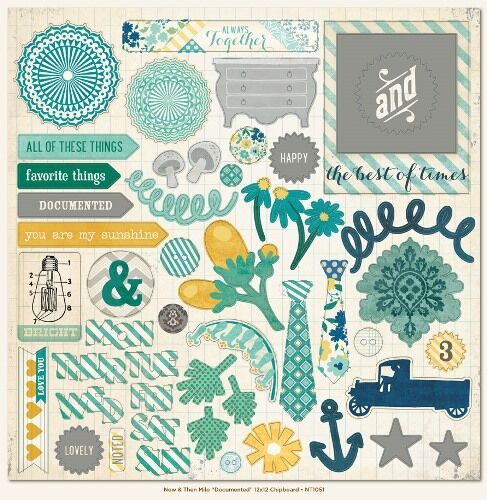 MYM Chipboard 12"x12" - Now & Then Documented