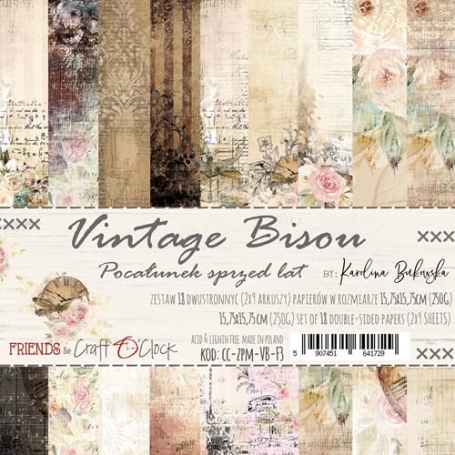 SCB Paper Pack 6"x6" - Vintage Bisou