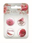 SCB Embellishments - Buttons Birds of Paradise Dream