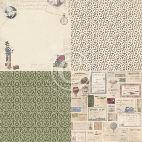 PIO Cardstock - The World Awaits 6x6 Adventure awaits