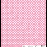 KSA Cardstock 12"x12" - Dots/Pois-Ligne Pink