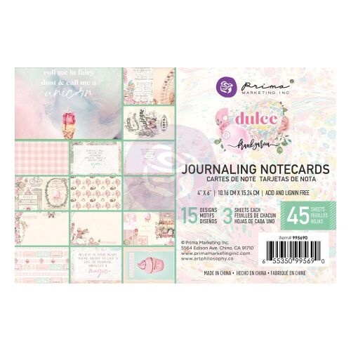 PRM Journaling Notecards Pad 4x6" - Dulce