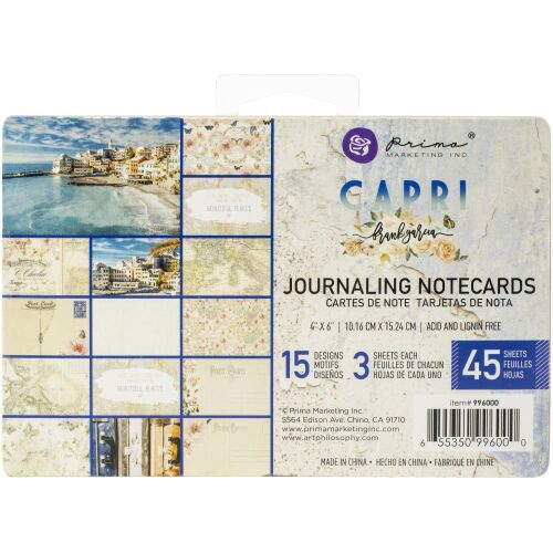 PRM Journaling Notecards Pad 4"x6" - Capri