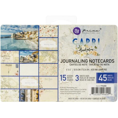 PRM Journaling Notecards Pad 4x6" - Capri