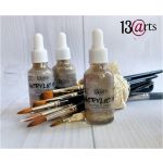 13ARTS Acryl-Ink mit Pipette -  Glitter Old Gold
