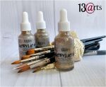 13ARTS Acryl-Ink mit Pipette -  Glitter Old Gold