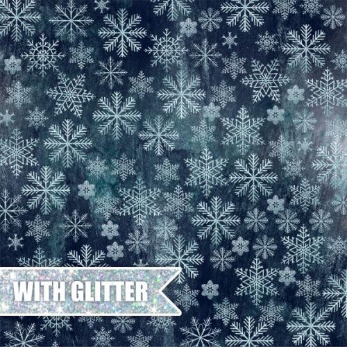 CYD Cardstock 12x12" - North Wind Glitter Dark