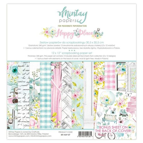 MTY Paper Pad 12"x12" - Happy Place