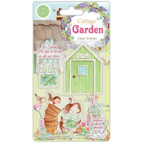 CFC Clear Stamps - Cottage Garden The potting Shed