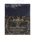 G45 Album - Staples ATC Tag & Pocket Album 4"X5" Black