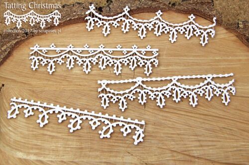 SCN Chipboard-Shapes/Laserstanzteile - Tatting Christmas Borders