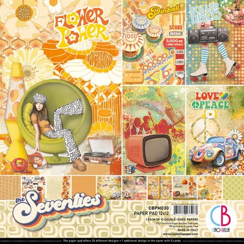 CBL Paper Pad 12x12" - The Seventies 12BL