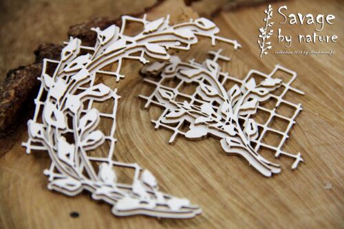SCN Chipboard-Shapes/Laserstanzteile - Savage by Nature Wreath 3D
