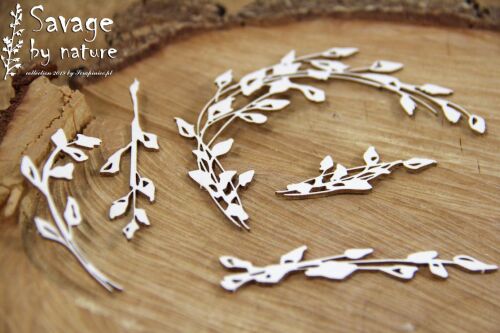 SCN Chipboard-Shapes/Laserstanzteile - Savage by Nature Small Branches II