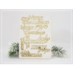 SNI Chipboard-Shapes/Laserstanzteile - Merry Christmas