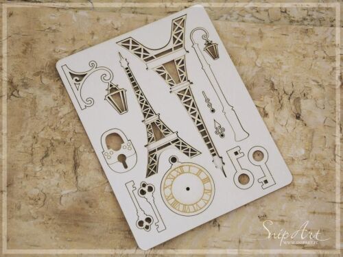 SNI Chipboard-Shapes/Laserstanzteile - Old Paris