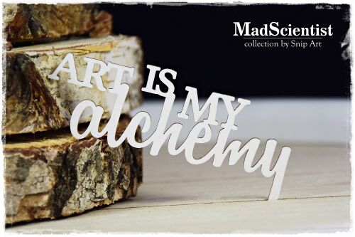 SNI Chipboard-Shapes/Laserstanzteile - Mad Scientist "Art is my Alchemist"